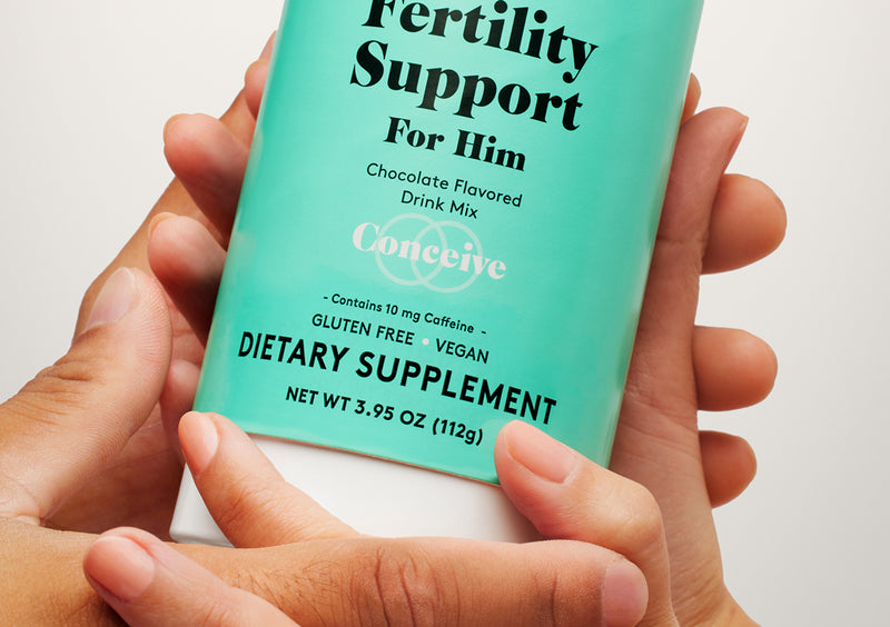 Close up of Fertility Support for Him in hands