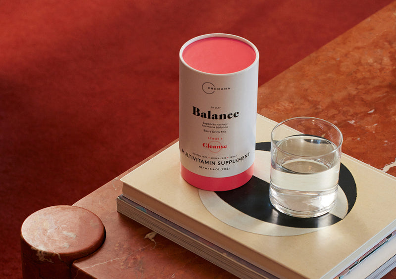 Balance Powder Mix on coffee table